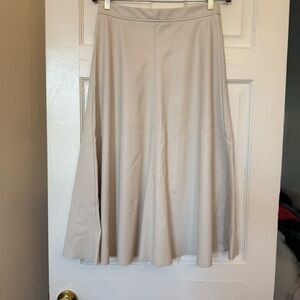 Banana Republic Vegan Leather Cream Women's Skirt